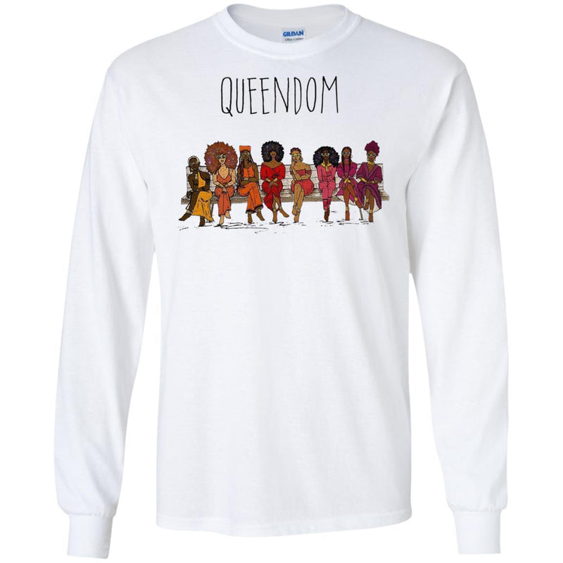 Black Girl T-Shirt Queendom Empowered Clothing For Women Shirts CustomCat