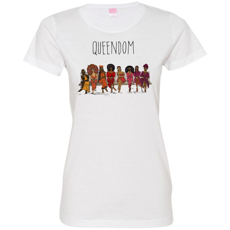 Black Girl T-Shirt Queendom Empowered Clothing For Women Shirts CustomCat