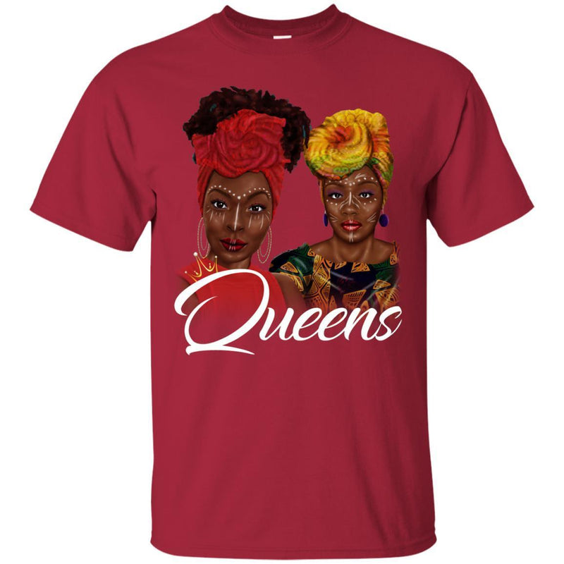 Black Girl T-Shirt Queens African American Girl Tees Gift Shirts CustomCat