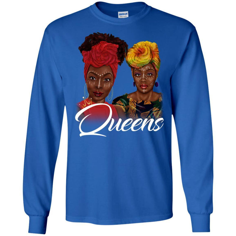 Black Girl T-Shirt Queens African American Girl Tees Gift Shirts CustomCat