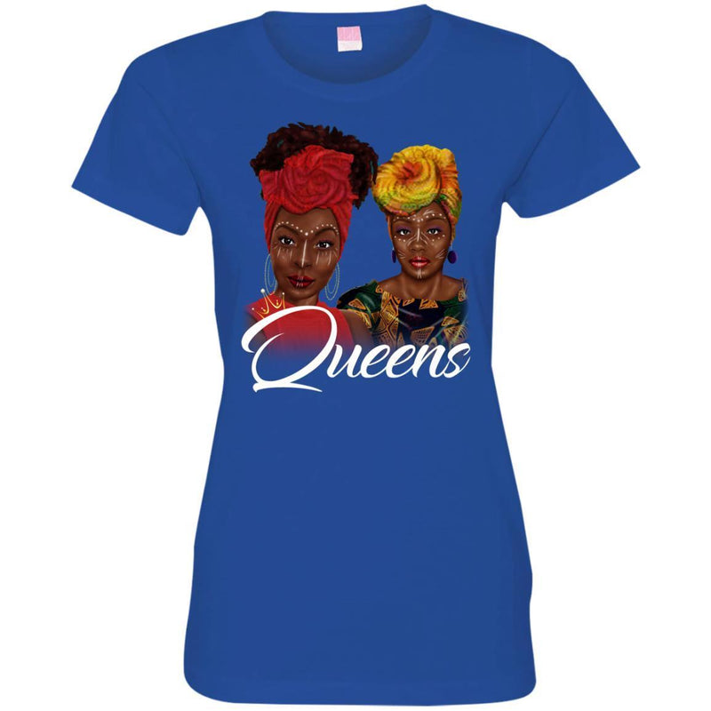 Black Girl T-Shirt Queens African American Girl Tees Gift Shirts CustomCat