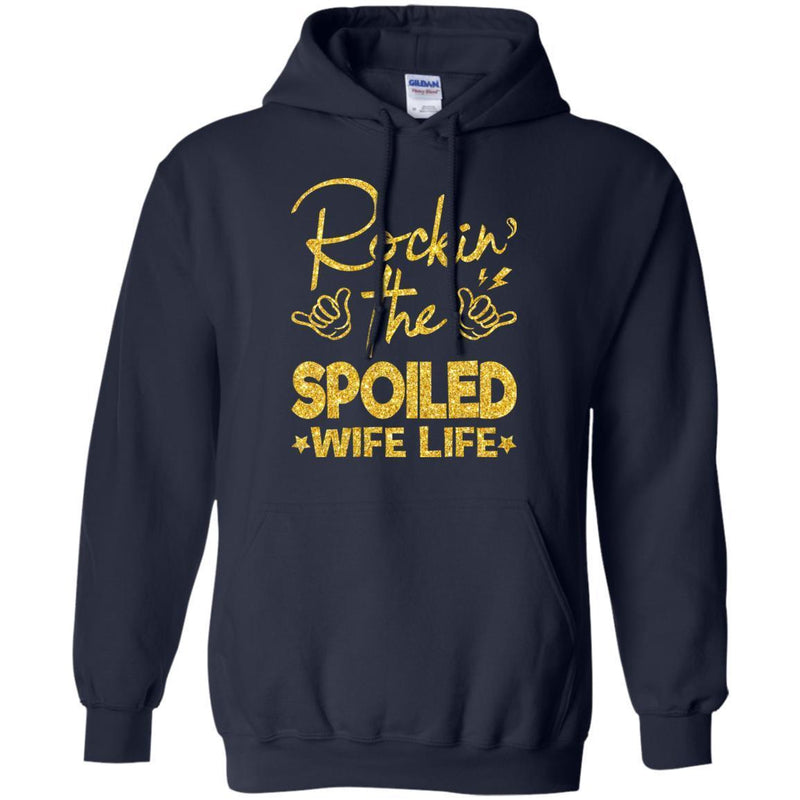 Black Girl T-Shirt Rockin The Spoiled Wife Life Apparel Clothing Designs Funny Cute Gift Tee Shirt CustomCat