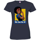 Black Girl T-Shirt We Can Do It Rosie The Riveter Power Women Shirts Unisex Tees CustomCat
