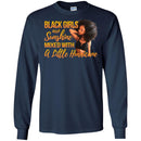 Black Girls Are Sunshine Mixed With A Little Hurricane Black History Month African Pride T Shirts CustomCat