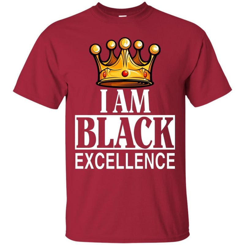 Black History T-Shirt I Am Black Excellence Africa Powers Grads Tees Women's Men's Gift Tee Shirt CustomCat