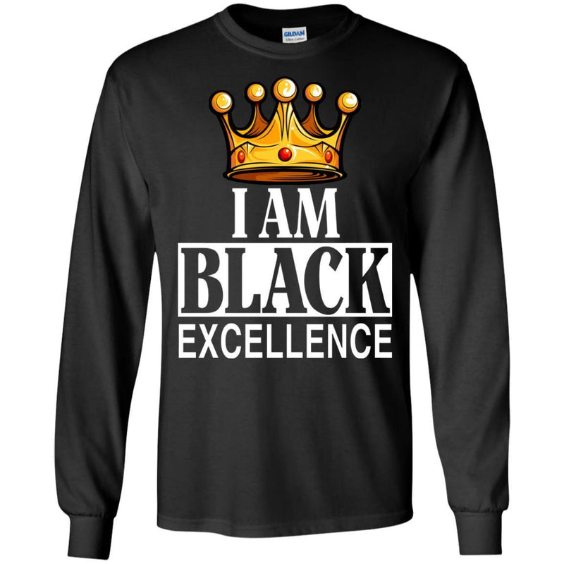 Black History T-Shirt I Am Black Excellence Africa Powers Grads Tees Women's Men's Gift Tee Shirt CustomCat