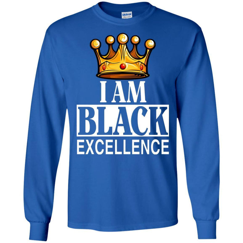 Black History T-Shirt I Am Black Excellence Africa Powers Grads Tees Women's Men's Gift Tee Shirt CustomCat