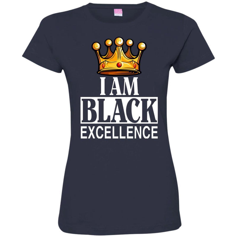 Black History T-Shirt I Am Black Excellence Africa Powers Grads Tees Women's Men's Gift Tee Shirt CustomCat