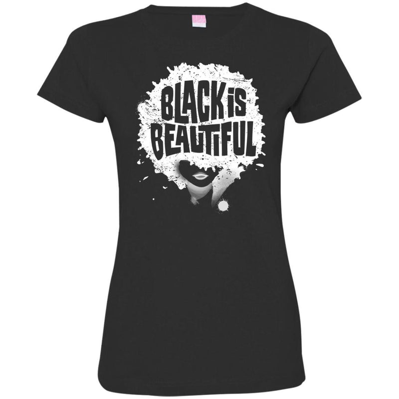 Black Is Beautiful Black History Month T-Shirt for Women African Pride Shirts CustomCat
