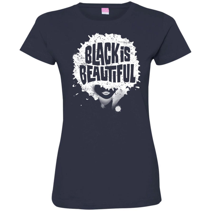 Black Is Beautiful Black History Month T-Shirt for Women African Pride Shirts CustomCat