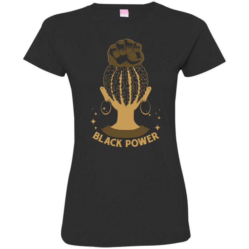 Black Power T-shirt For Queens CustomCat