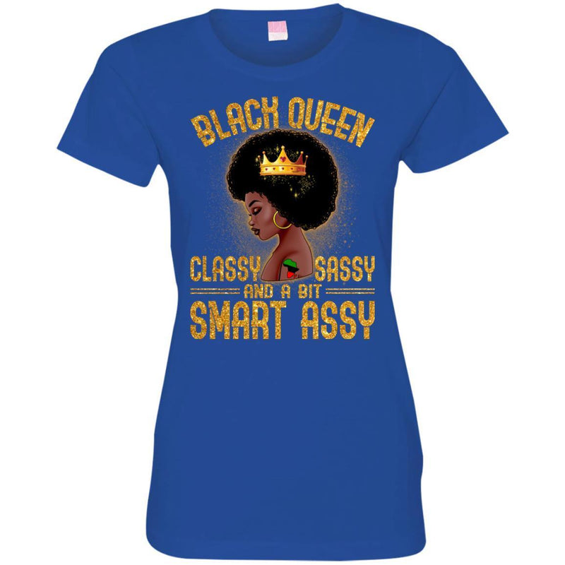 Black Queen Classy Sassy And A Bit Smart Assy Funny T-shirts CustomCat