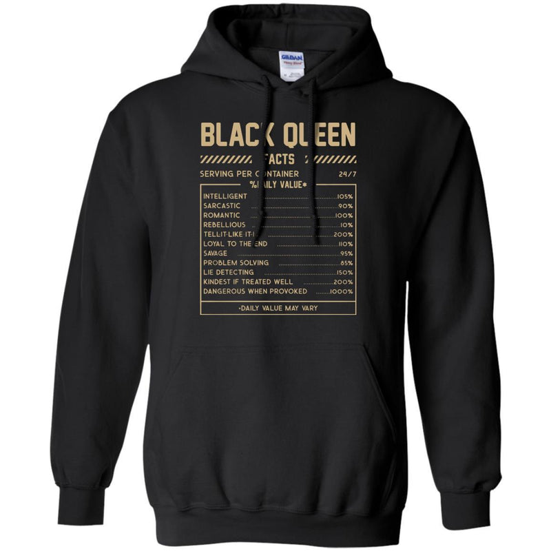 Black Queen Facts Funny T-shirts CustomCat