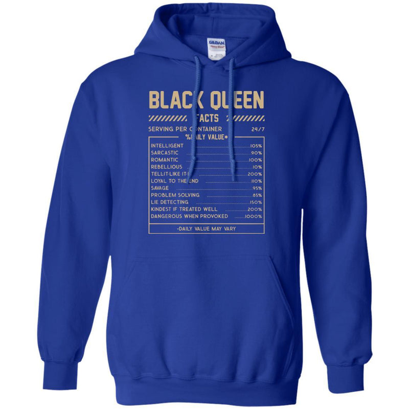 Black Queen Facts Funny T-shirts CustomCat