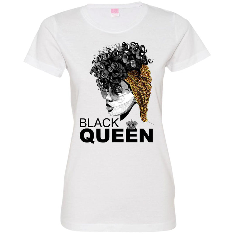 Black Queen Melanin Girl T-shirts CustomCat