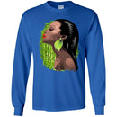 Black Queen Melanin Girls T-shirts CustomCat