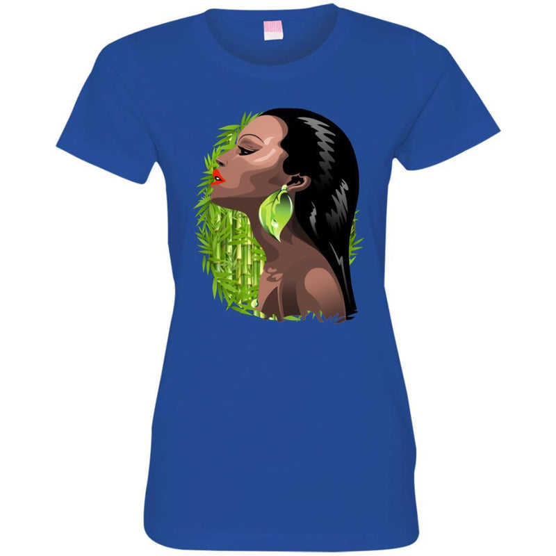 Black Queen Melanin Girls T-shirts CustomCat