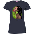 Black Queen Melanin Girls T-shirts CustomCat