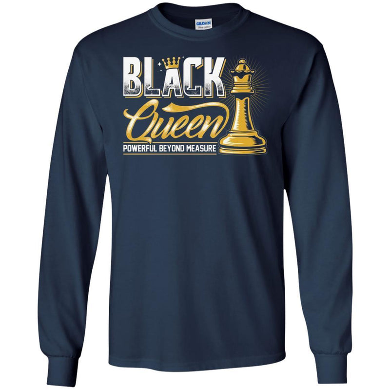 Black Queen Powerful Beyond Measure Funny T-shirts for Black Girls Magic CustomCat