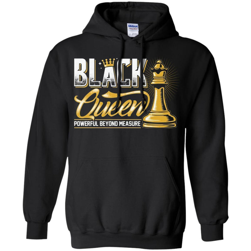 Black Queen Powerful Beyond Measure Funny T-shirts for Black Girls Magic CustomCat