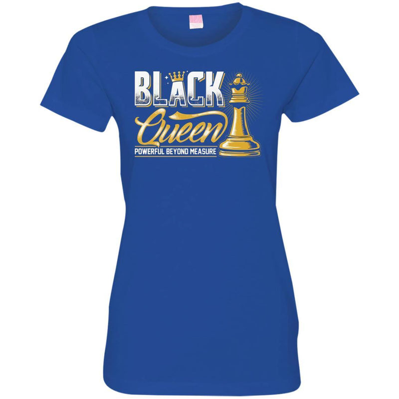 Black Queen Powerful Beyond Measure Funny T-shirts for Black Girls Magic CustomCat