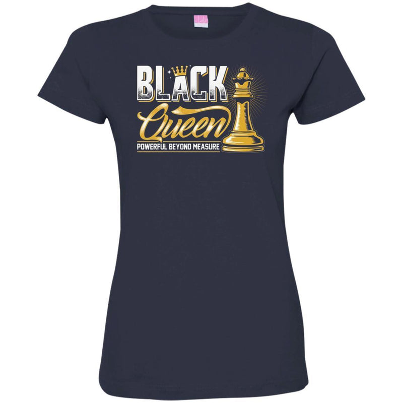 Black Queen Powerful Beyond Measure Funny T-shirts for Black Girls Magic CustomCat