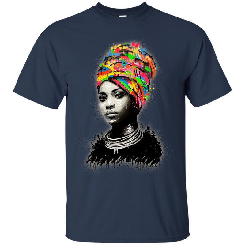 Black Queens Melanin Girls T-shirts CustomCat