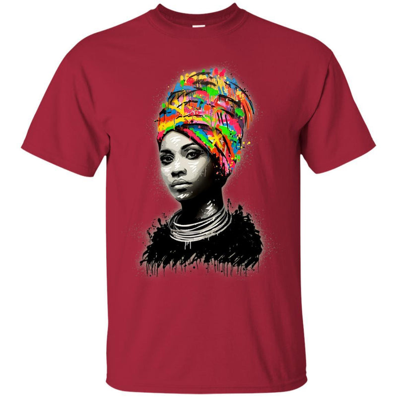 Black Queens Melanin Girls T-shirts CustomCat