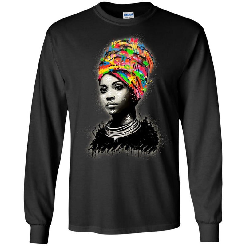 Black Queens Melanin Girls T-shirts CustomCat