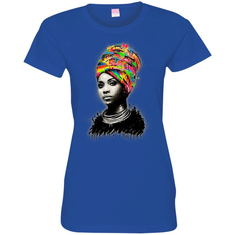 Black Queens Melanin Girls T-shirts CustomCat