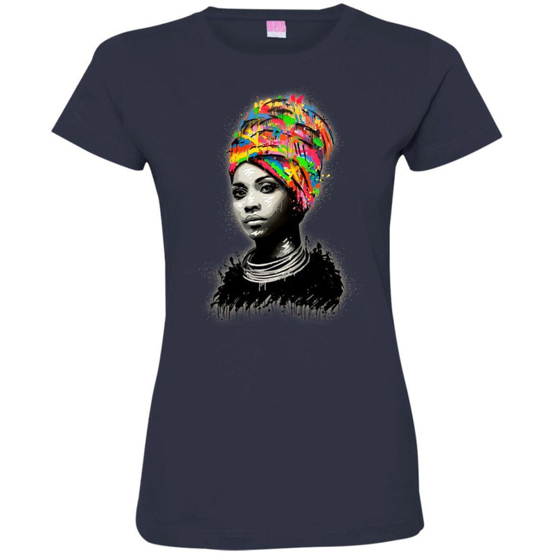 Black Queens Melanin Girls T-shirts CustomCat