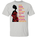 Black Woman Beautiful Magic Intelligent Resilient Love Innovative T-shirts CustomCat