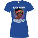 Black Woman Knows More Than She Says Thinks more than she speaks Funny T-shirts CustomCat