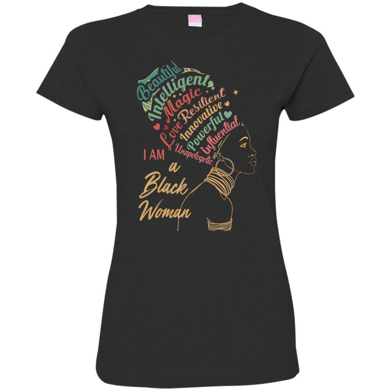 Black Woman T-shirts CustomCat