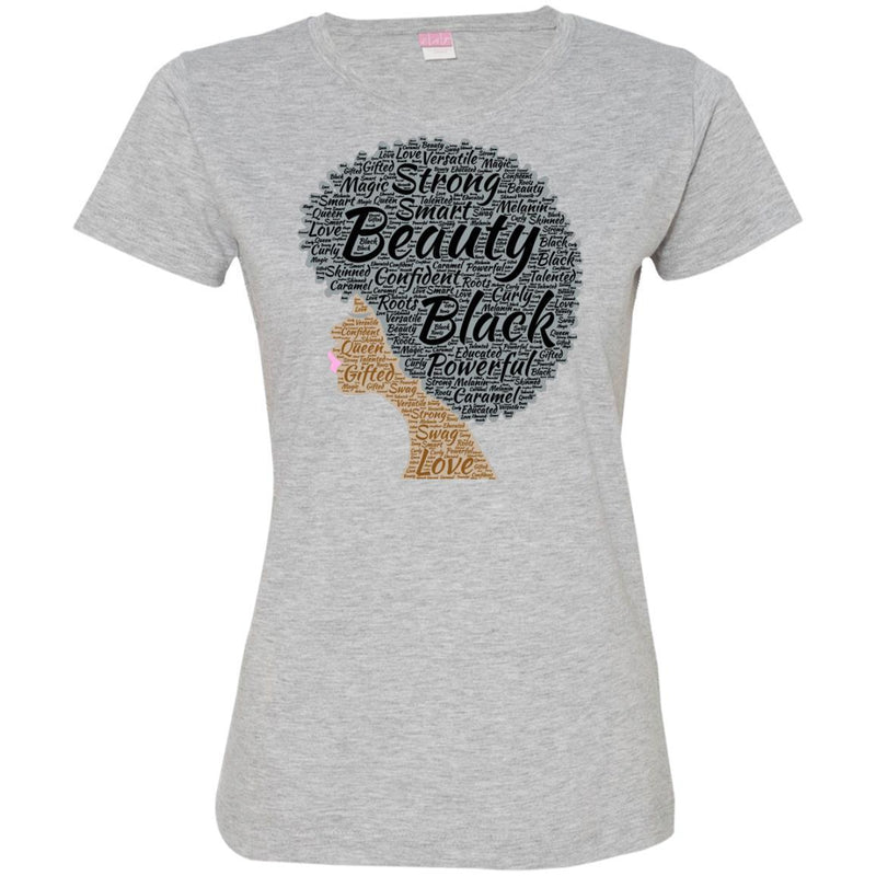 Black Women Strong Smart Beauty Confident Black History Month T-Shirt for Women African Pride Shirts CustomCat