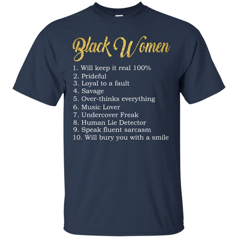 Black Women T-shirts CustomCat