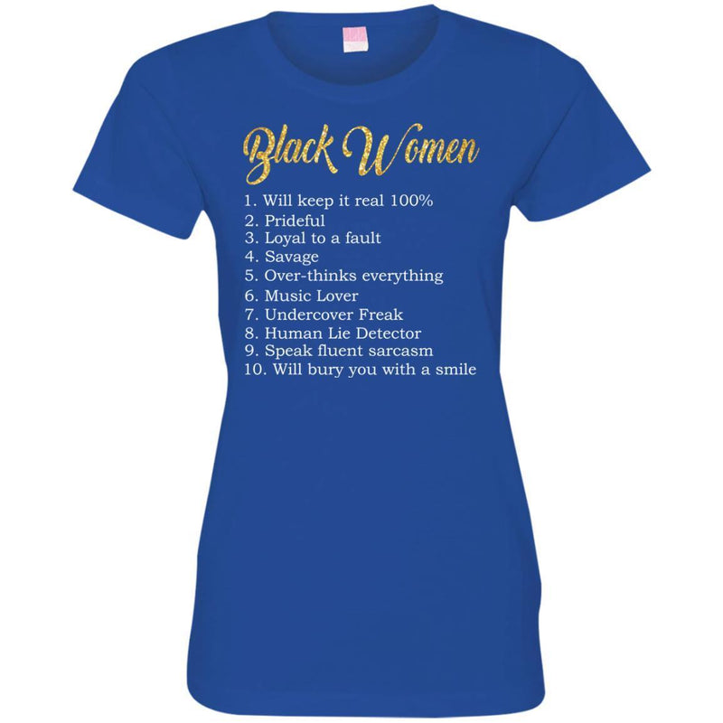 Black Women T-shirts CustomCat