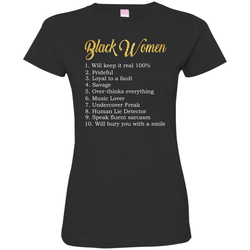 Black Women T-shirts CustomCat