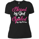 Blessed By God Spoiled by My Horse T-shirt CustomCat