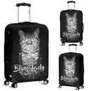 Bling Bling Cat - Glittery Cat Luggage Cover interestprint