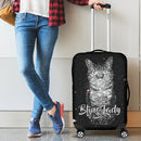 Bling Bling Cat - Glittery Cat Luggage Cover interestprint