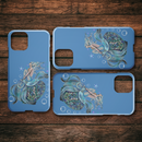 Blue Mermaid And Starfish Mermaid iPhone Case teelaunch