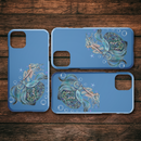 Blue Mermaid And Starfish Mermaid iPhone Case teelaunch