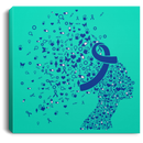 Blue Ribbon Awareness Canvas  - Acute Respiratory Distress Syndrome Awareness Canvas Wall Art Decor