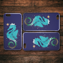 Blue Seahorses Under Sea iPhone Case teelaunch