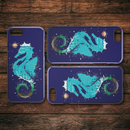 Blue Seahorses Under Sea iPhone Case teelaunch