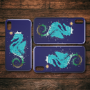 Blue Seahorses Under Sea iPhone Case teelaunch