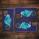 Blue Seahorses Under Sea iPhone Case teelaunch