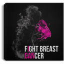 Breast Cancer Awareness Canvas - Fight Breast Cancer Canvas Wall Art Decor