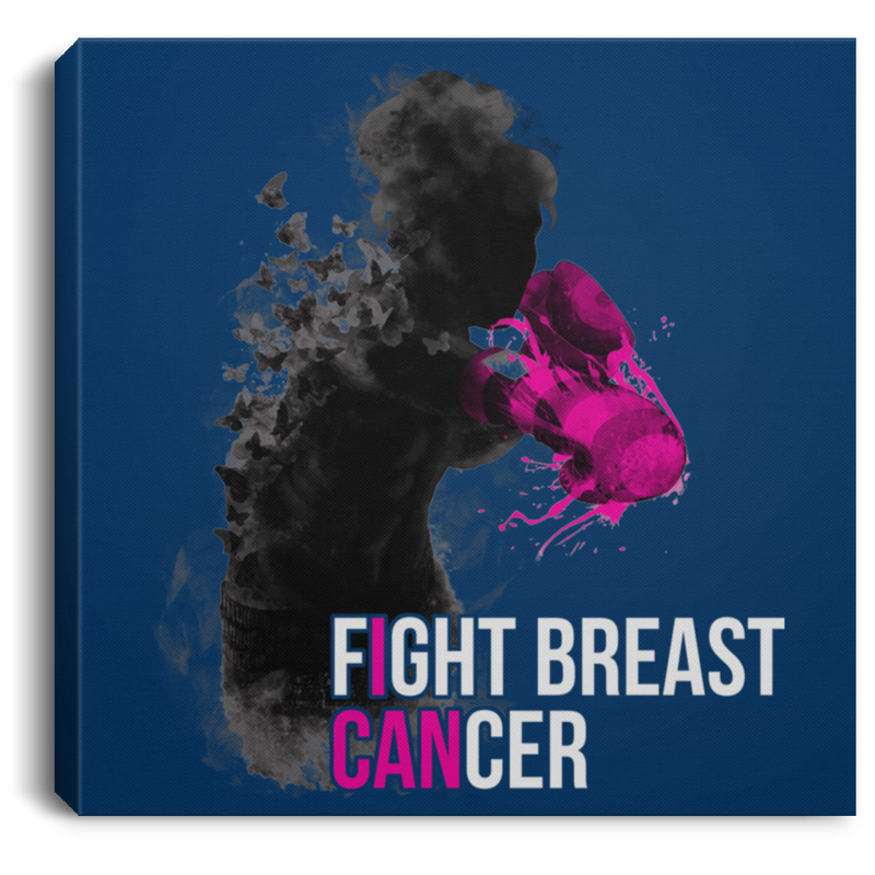 Breast Cancer Awareness Canvas - Fight Breast Cancer Canvas Wall Art Decor